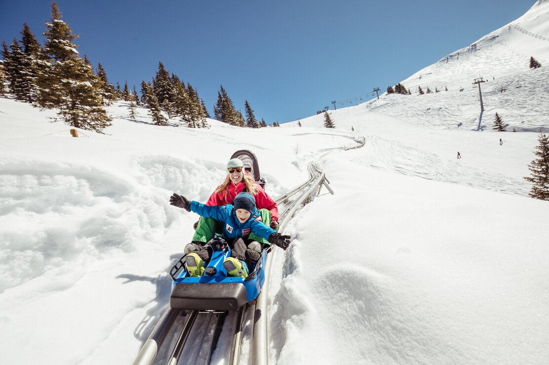 A ride on the alpine coaster promises fun and action